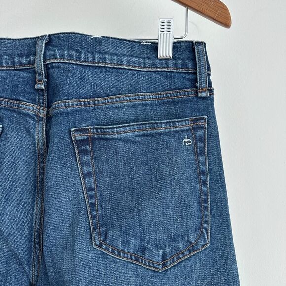 Rag & Bone Jeans Mens Size 32 x 32 Slim Fit 2 Beldon Japanese Button Fly Stretch - Picture 7 of 13
